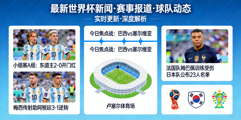 最新世界杯新闻、赛事报道与球队动态